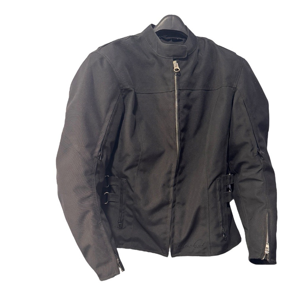 Joe Rocket Motorcycle Jacket Medium Black Padded Womens Biker Ridingโ